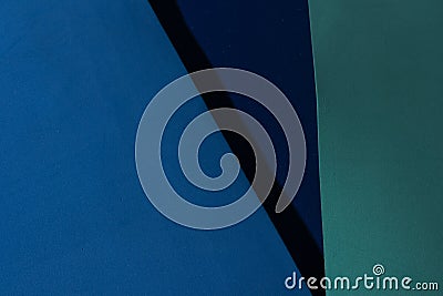 Background in foamy material in blue and green colors with hard shadows for text or digital montages Stock Photo