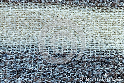 Background in the form of a product from wool with a pattern of sand Stock Photo