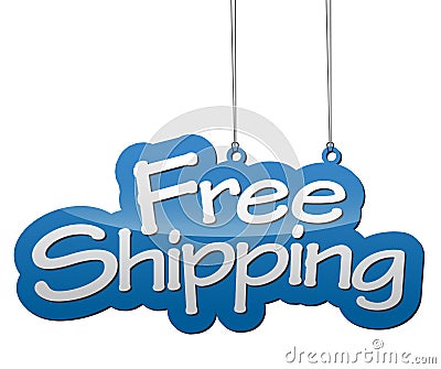 Background free shipping Vector Illustration