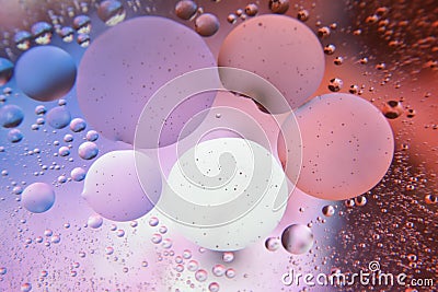 Background fullcolor oil macro pattern drop light abstract water macro transparent Stock Photo