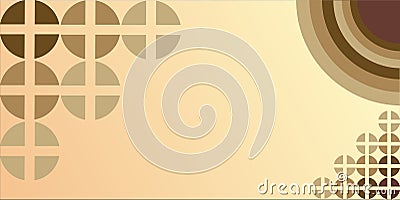 circle background with brown gradient Stock Photo