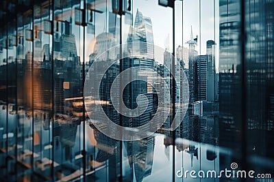Background of future urban and corporate architecture. Stock Photo