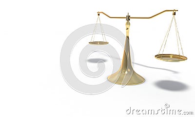 Background of gold scales, 3d render Stock Photo