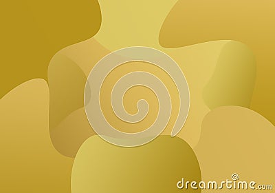 Background in golden irregular oval shapes. Stock Photo