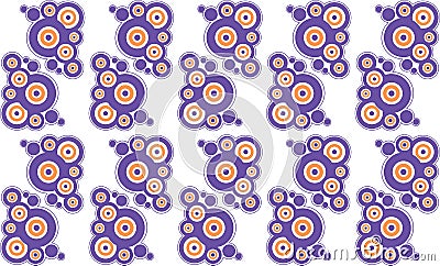 Background of the group of circles Vector Illustration