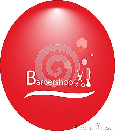 Background for hair salon with barbershop tools Vector Illustration