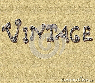 Background with handwritten vintage cream background with antique cracks Stock Photo