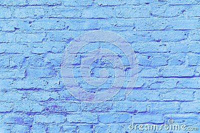 background of harmonic blue brick wall Stock Photo