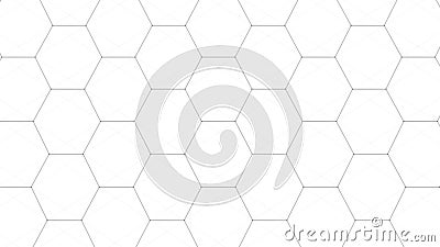 Abstract white futuristic background. Background with hexagons. Connecting dots and lines on white background Stock Photo