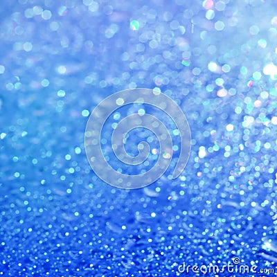 Background image of blue defocused abstract lights Stock Photo