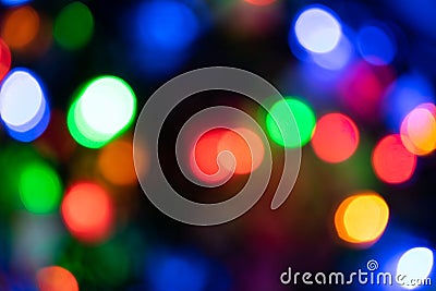 background image, colored lights in the dark Stock Photo