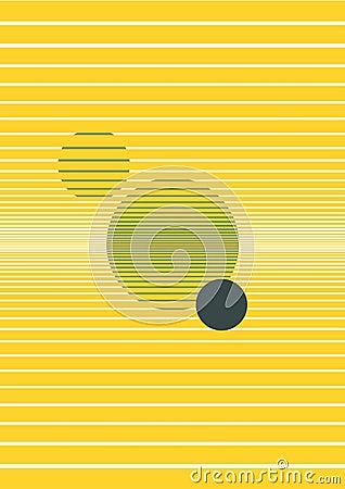 Background image created with yellow lines. Stock Photo