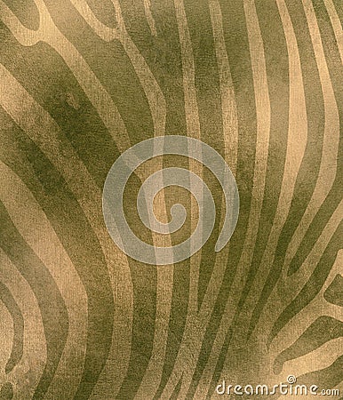 Background image of a golden green zebra pattern Stock Photo