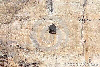 Background image of a worn wall of an old house Stock Photo