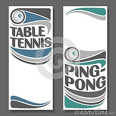 Background images for text on the subject of table tennis Vector Illustration