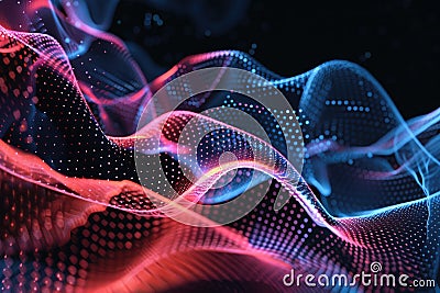 A background imagine with suttle shapes and rounded lines representing the complexity of artificial intelligence, black Stock Photo