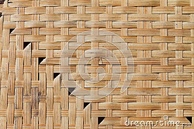 Background of interlace bamboo stripe Stock Photo