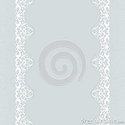 Background with lace Vector Illustration