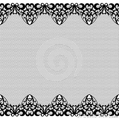 Background with lace Vector Illustration