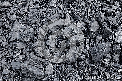 Background of large coal for heating housing Stock Photo