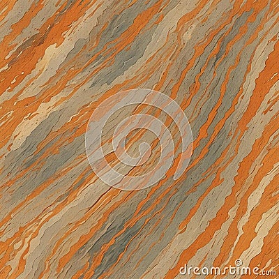 Background of light orange and gray pattern, brushed texture and watercolored style, small sparse casual diagonal waves Stock Photo