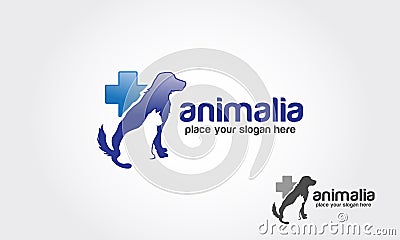 Animalia Vector Logo Template. Vector Illustration