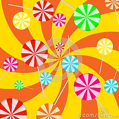 Background lollipop Vector Illustration