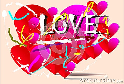 Background love art Stock Photo