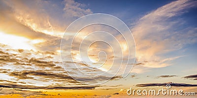 Background with magic of the clouds and the sky at the dawn, sunrise, sunset part 17 Stock Photo