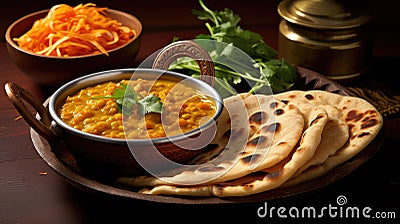 background meal indian food homestyle Cartoon Illustration
