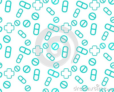 Background Medicine Pill Vector Vector Illustration