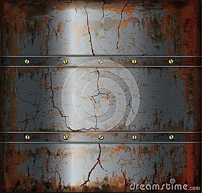 Background metal rusty texture Vector Illustration