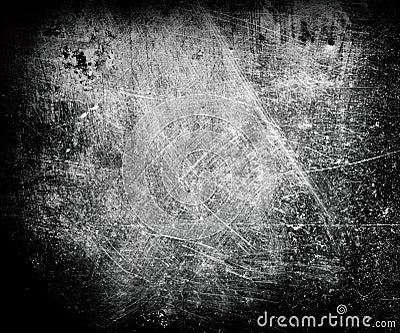 Background of metallic grungy and scratched surface Stock Photo