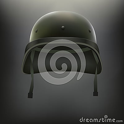 Background of Military green helmet vector Vector Illustration