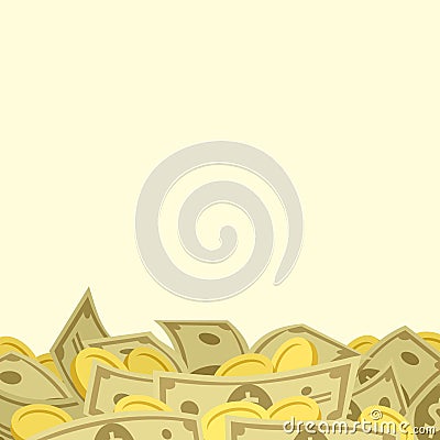 Background with money Vector Illustration