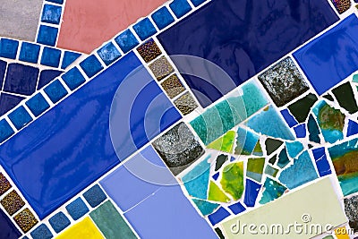 Background of mosaic color Stock Photo