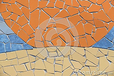 Background of mosaic color Stock Photo