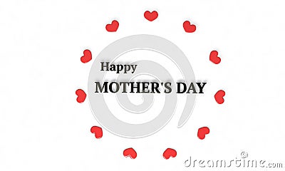 Background of mother`s day, 3d render Stock Photo