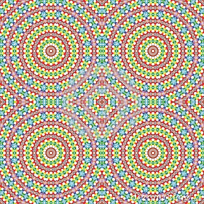 Background multicolor abstract kaleidoscope colorful. illustration mandala Cartoon Illustration