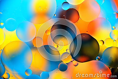 Background, multicolored balls, blur Stock Photo