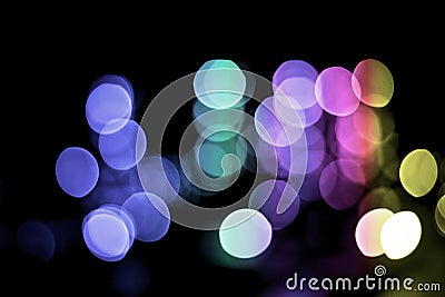 Background with multicolored bokeh effect Stock Photo