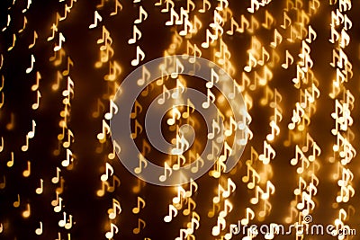 Background of music notes Stock Photo