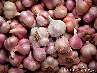 Background nature cook healthy ingredient fresh bulb background spice vegetables raw organic food Stock Photo