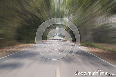 Background nature road in forest Stock Photo