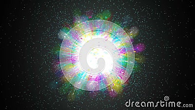 Abstract Background with nice abstract multicolor explosion Stock Photo
