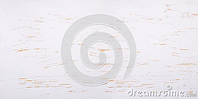 Background of old aged rough white painted wooden boards with scratch texture .Vintage white wooden table background top view Stock Photo