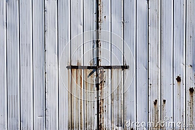 Background of old rusty gate front view Stock Photo