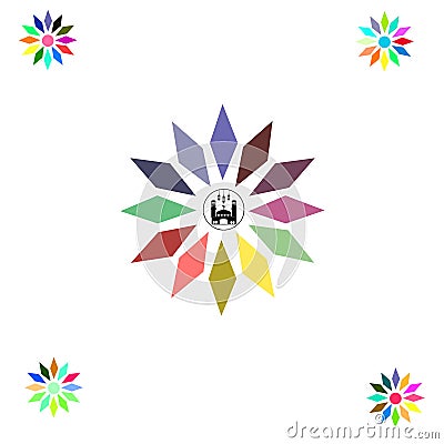 Background ornament islamic ramadan karem colorful. Stock Photo