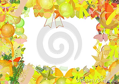 Background pattern abstract seamless design texture. Border frame, transparent background. Theme is about branch, evergreen, bobby Stock Photo