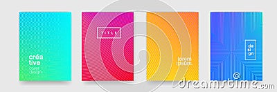 Background pattern texture, abstract geometric line wave. Vector modern trend color gradient cool pattern background Vector Illustration